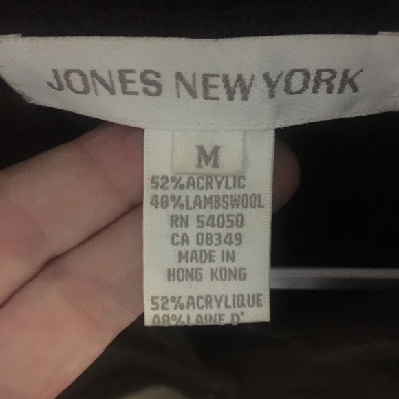 JONES New York Espresso Brown Flat Knit Jacket - Picture 3 of 9